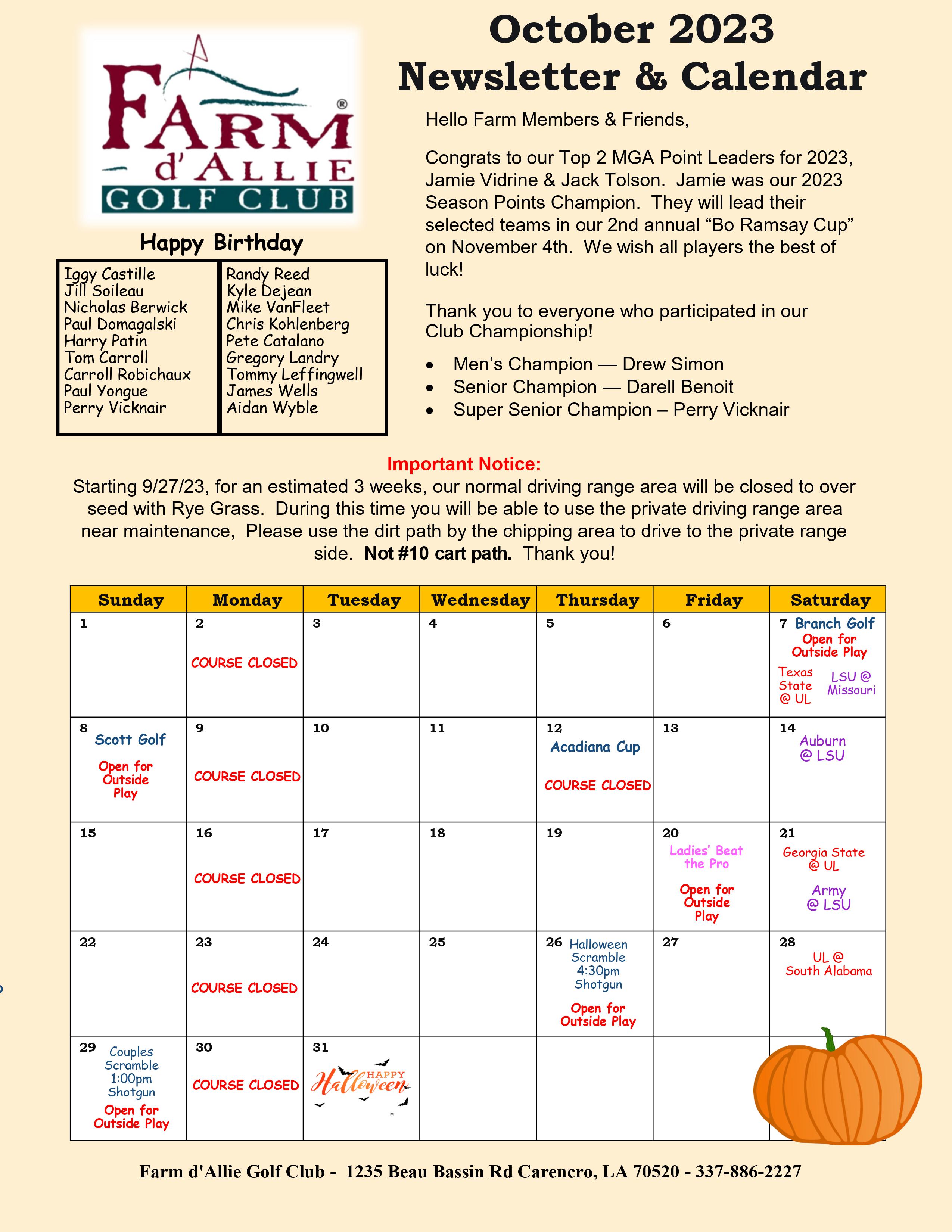 August 2023 Newsletter