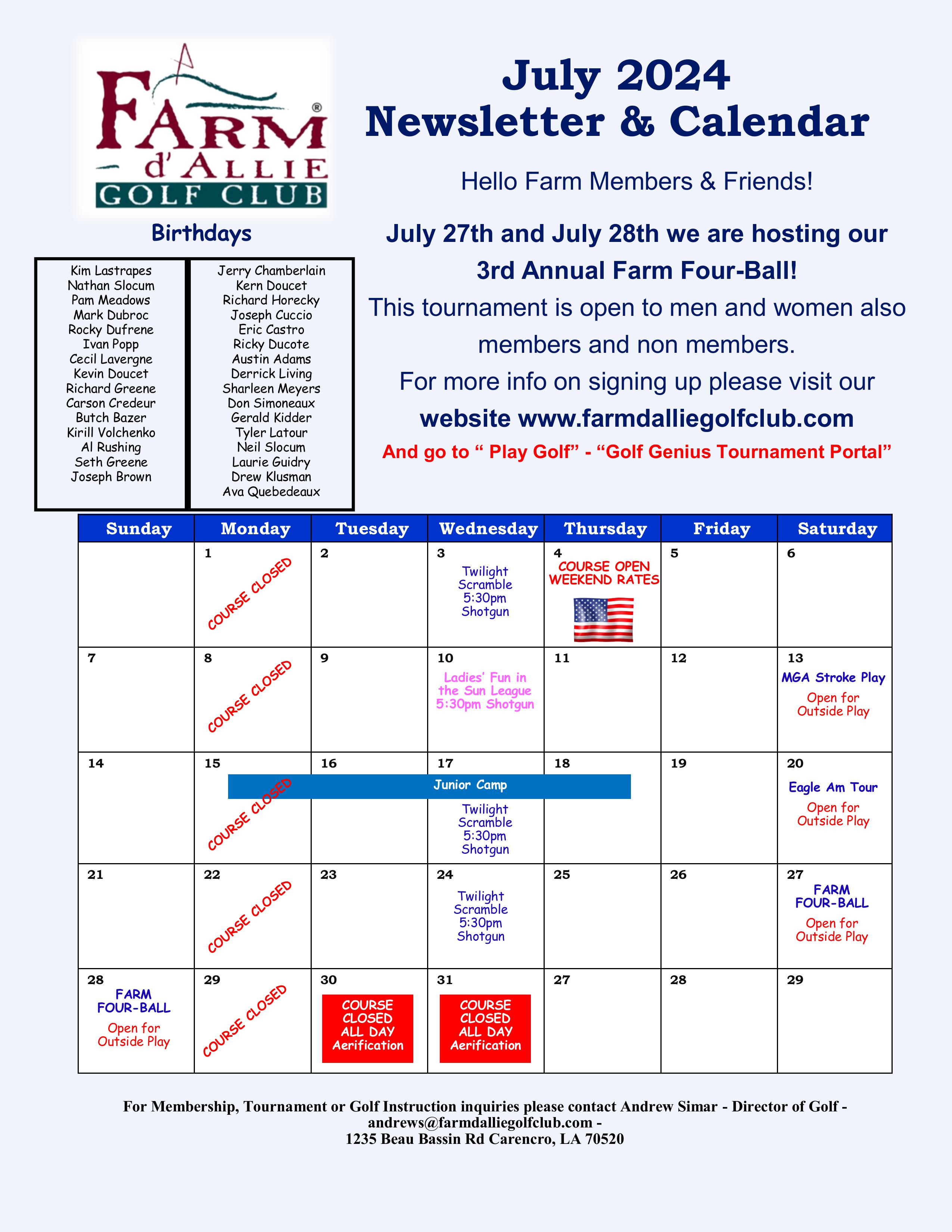 July 2024 Newsletter