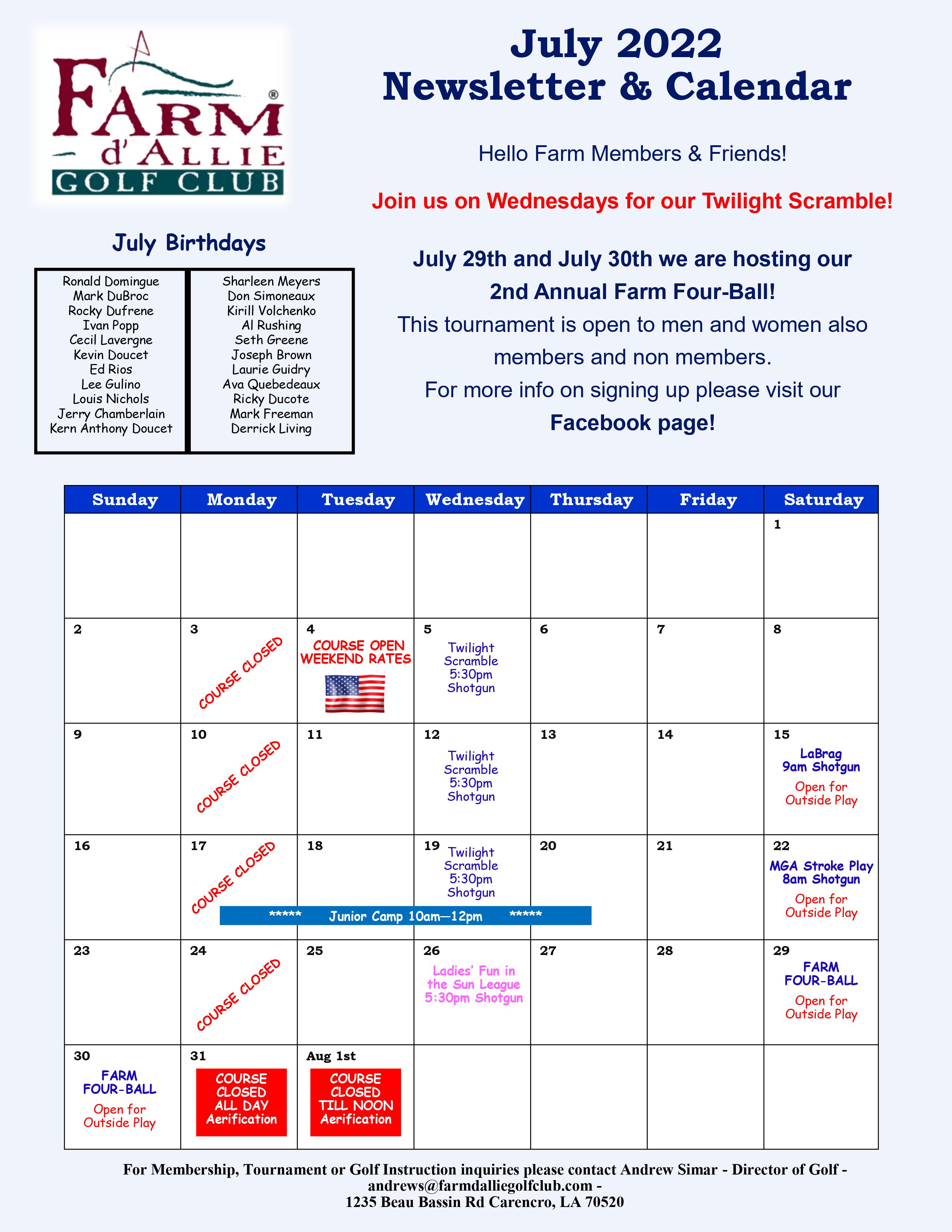 July 2023 Newsletter