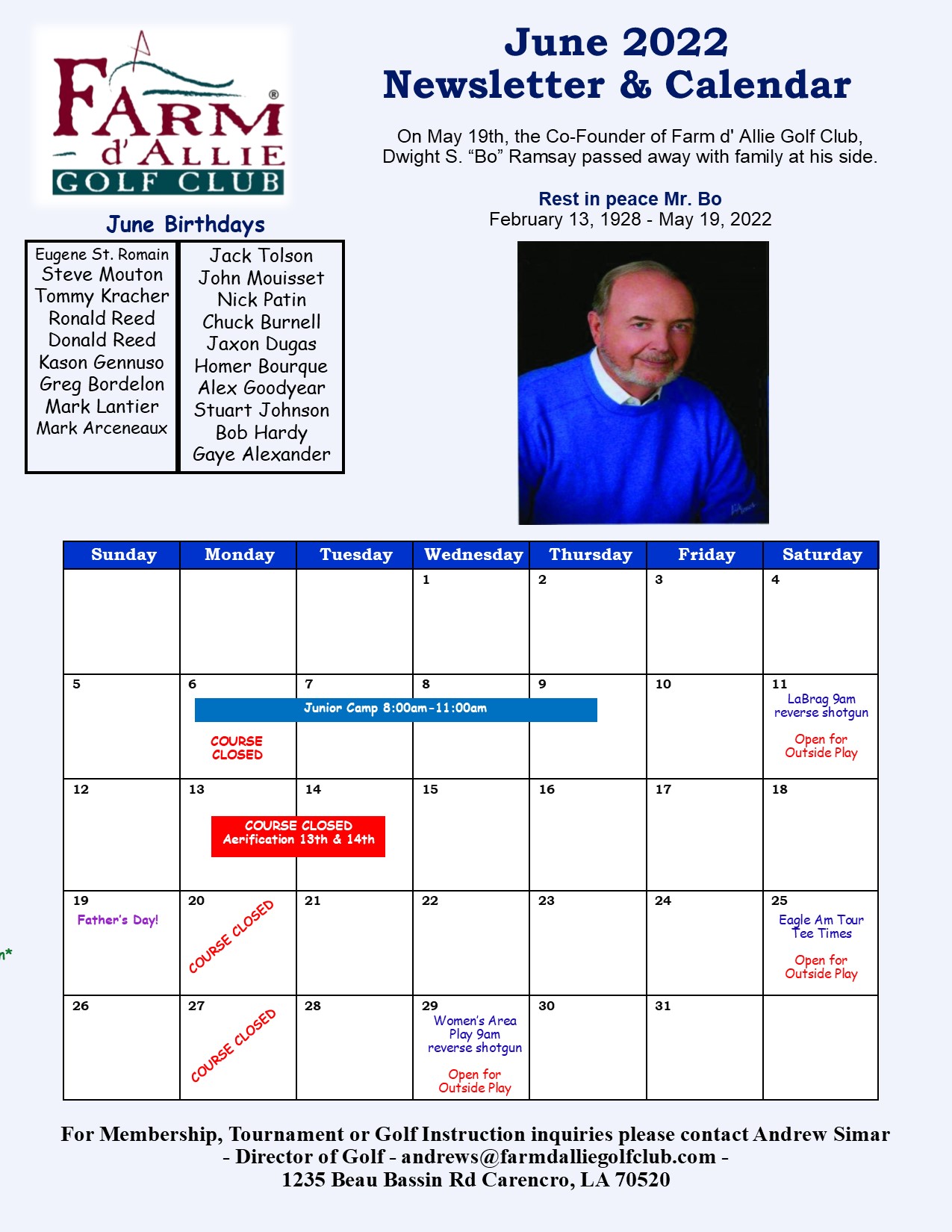 June 2022 Newsletter